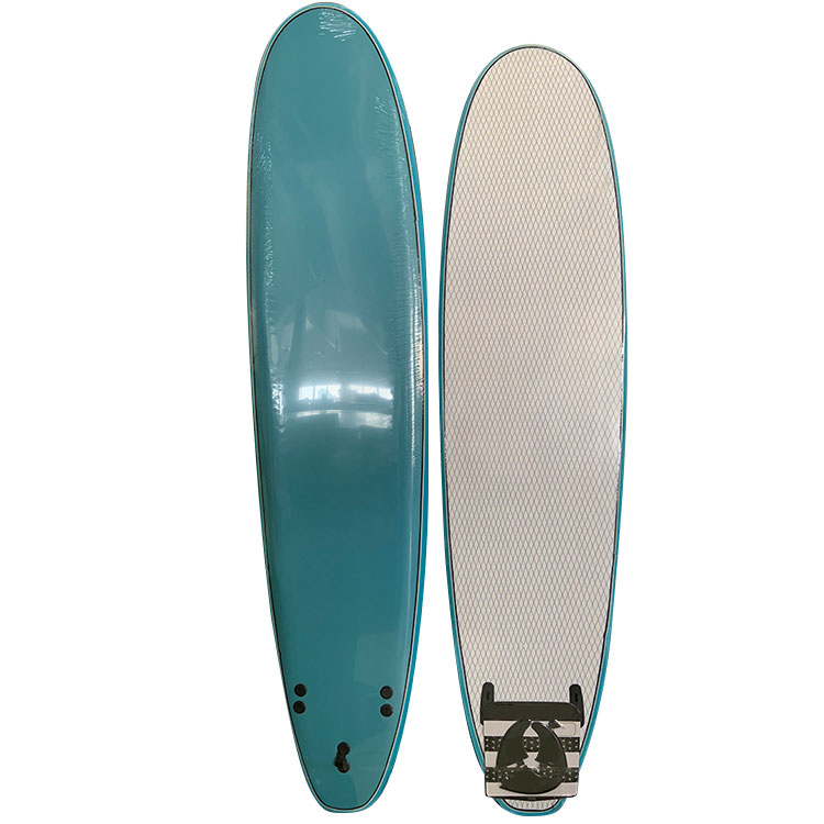 8' Mesh Soft Top Surfboard Met EVA Bumper Rail