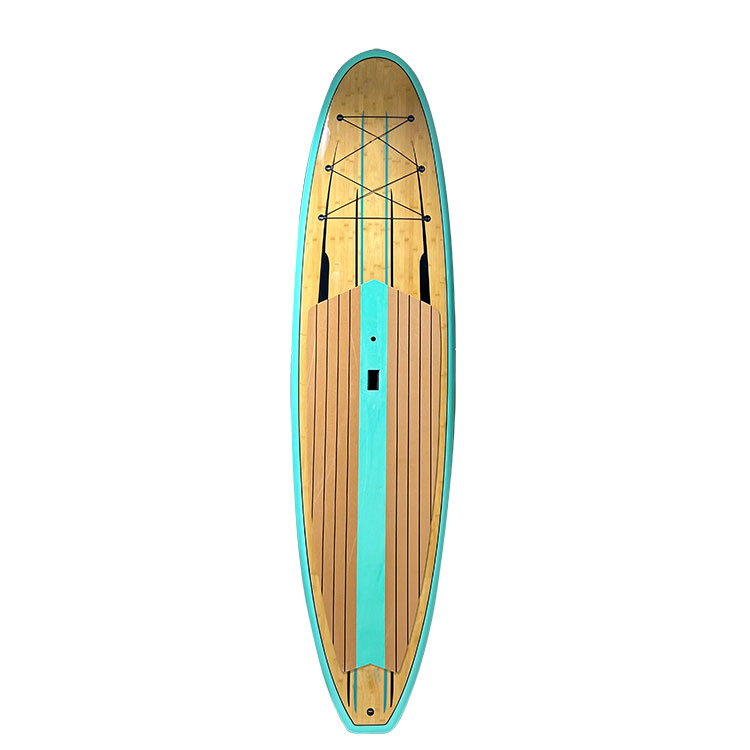 10'6 '' Klassiek bamboe-epoxy paddleboard